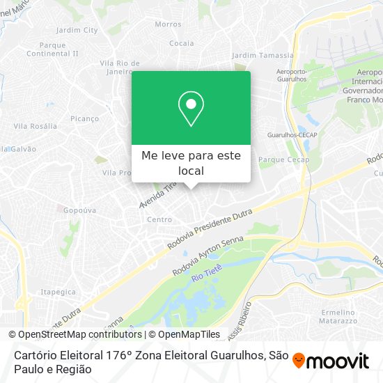 Cartório Eleitoral 176º Zona Eleitoral Guarulhos mapa
