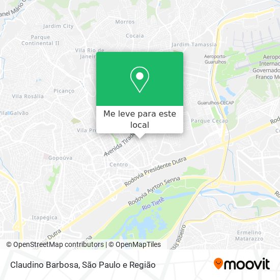 Claudino Barbosa mapa