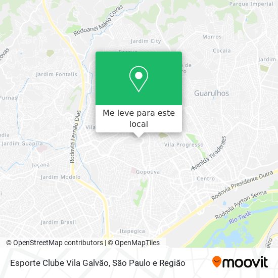 Esporte Clube Vila Galvão mapa