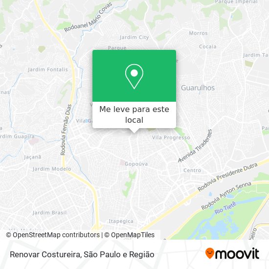 Renovar Costureira mapa