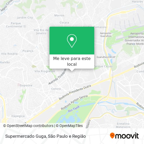 Supermercado Guga mapa