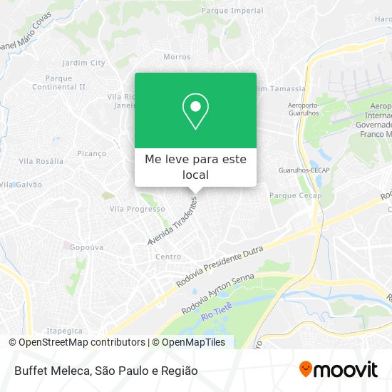 Buffet Meleca mapa