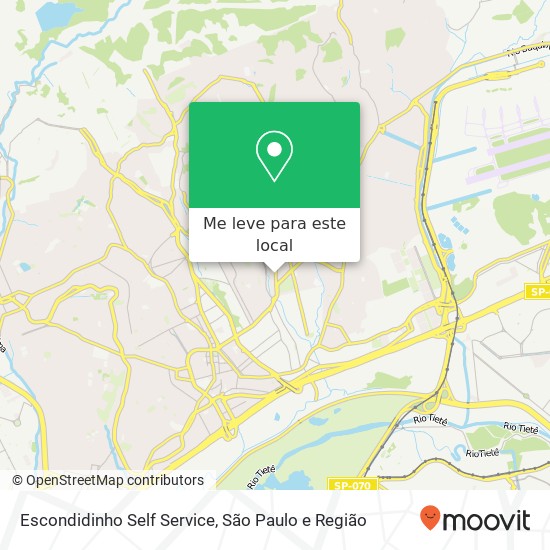 Escondidinho Self Service mapa