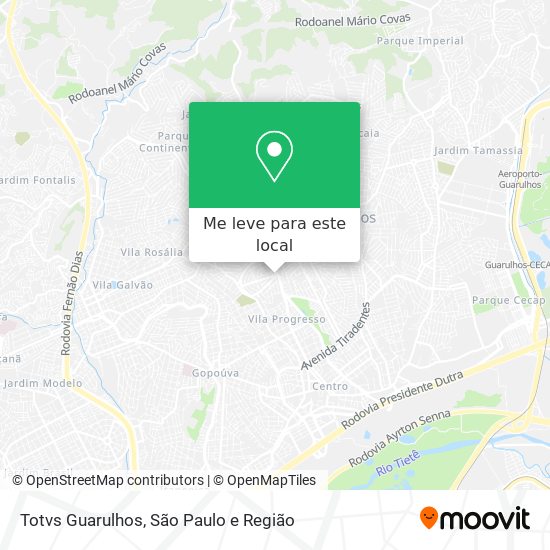 Totvs Guarulhos mapa