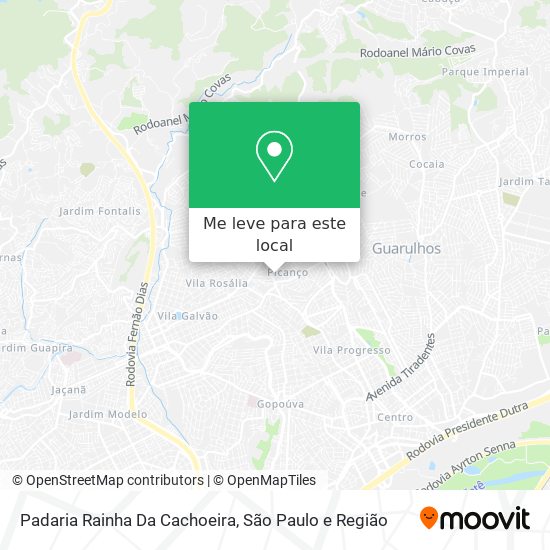 Padaria Rainha Da Cachoeira mapa