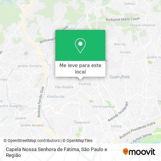 Capela Nossa Senhora de Fátima mapa