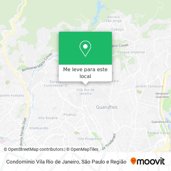 Condominio Vila Rio de Janeiro mapa