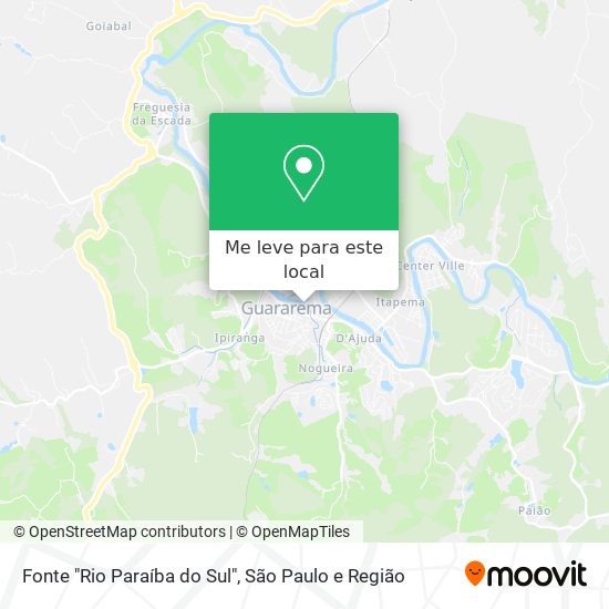Fonte "Rio Paraíba do Sul" mapa