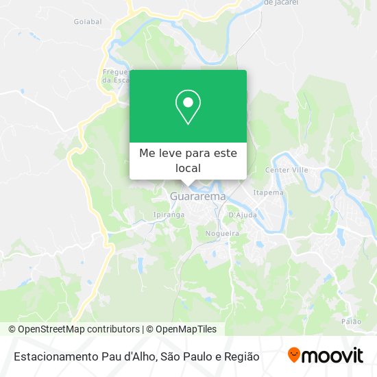 Estacionamento Pau d'Alho mapa