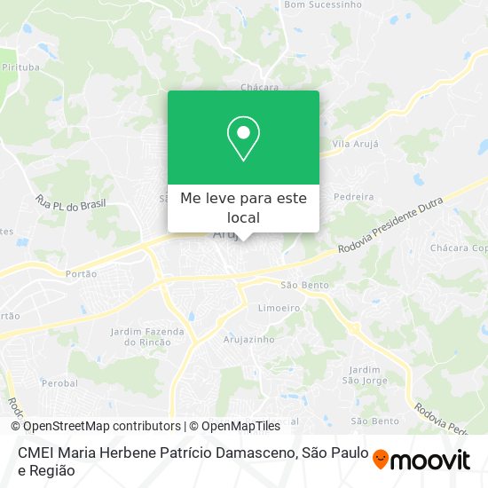 CMEI Maria Herbene Patrício Damasceno mapa