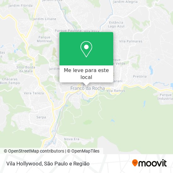 Vila Hollywood mapa