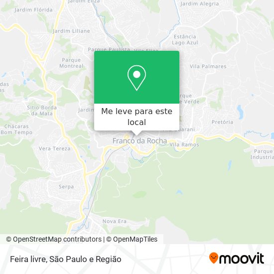 Feira livre mapa