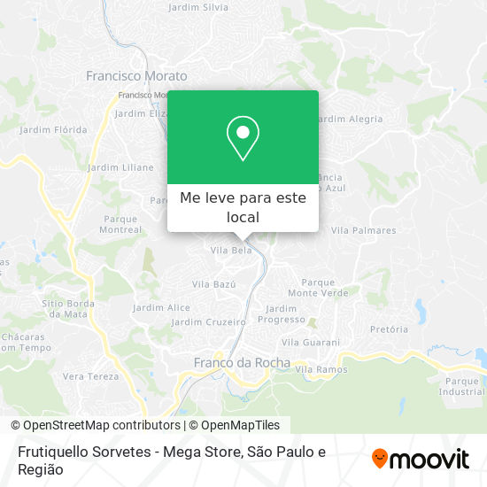 Frutiquello Sorvetes - Mega Store mapa