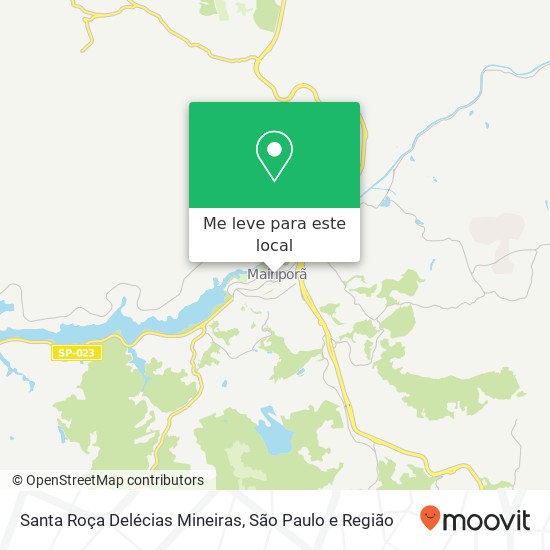 Santa Roça Delécias Mineiras mapa