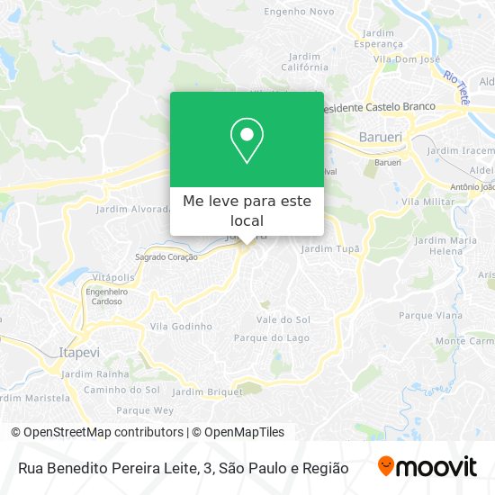 Rua Benedito Pereira Leite, 3 mapa
