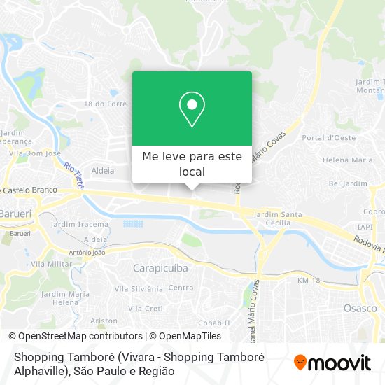 Shopping Tamboré (Vivara - Shopping Tamboré Alphaville) mapa
