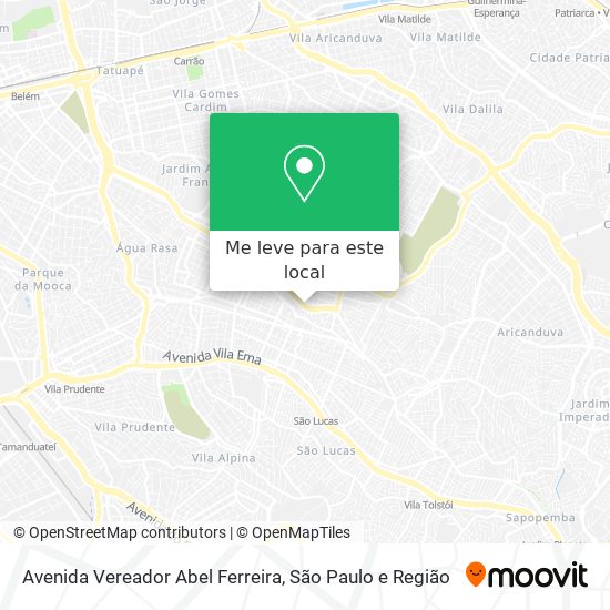 Avenida Vereador Abel Ferreira mapa