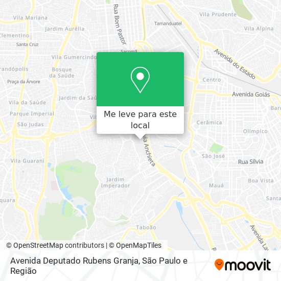 Avenida Deputado Rubens Granja mapa