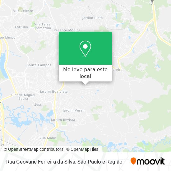 Rua Geovane Ferreira da Silva mapa