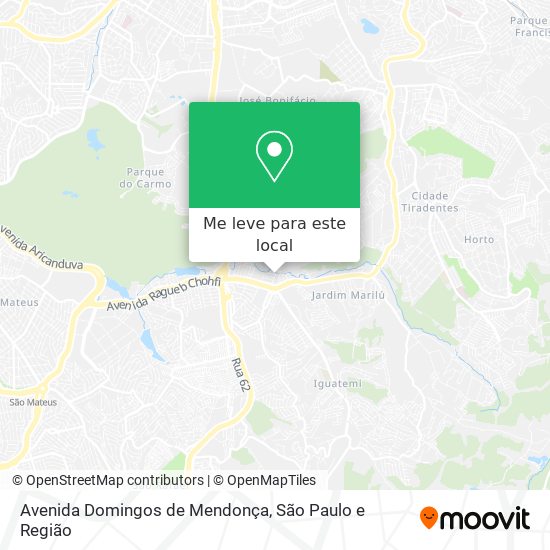 Avenida Domingos de Mendonça mapa