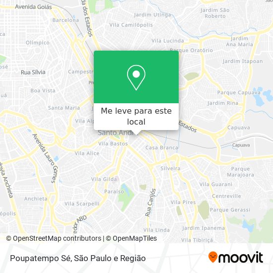 Poupatempo Sé mapa