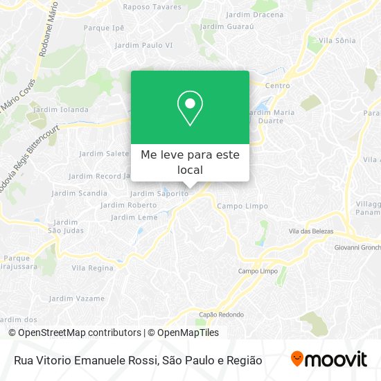 Rua Vitorio Emanuele Rossi mapa