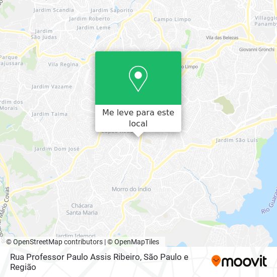 Rua Professor Paulo Assis Ribeiro mapa
