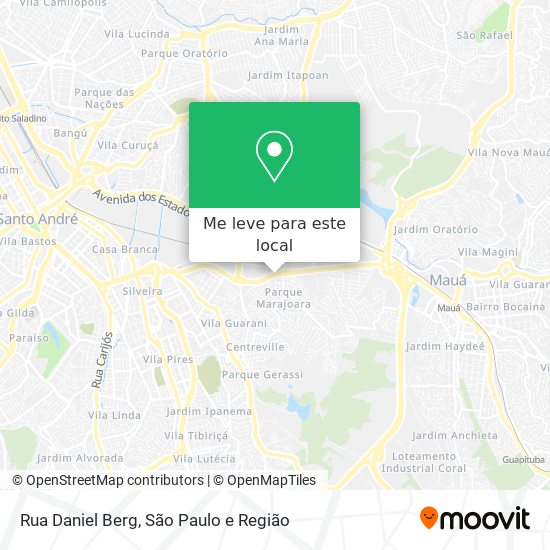 Rua Daniel Berg mapa
