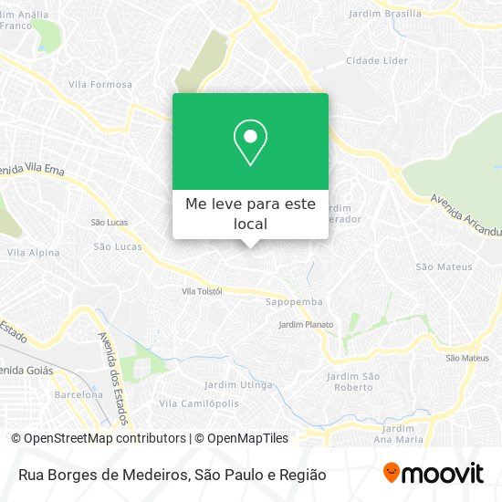 Rua Borges de Medeiros mapa