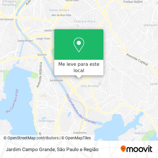 Jardim Campo Grande mapa