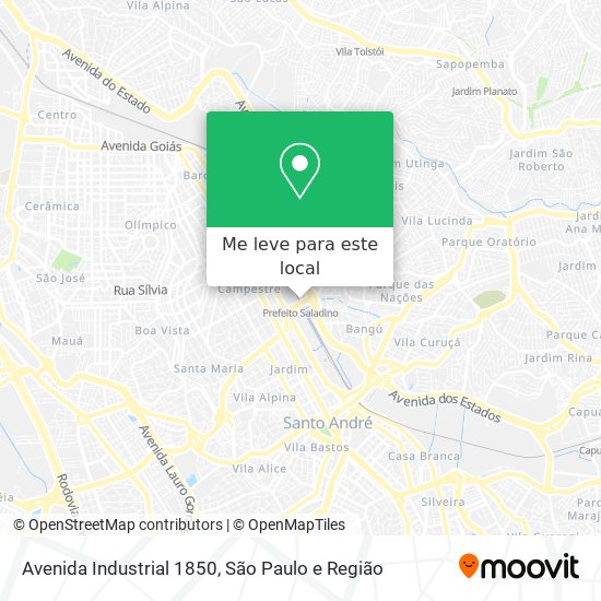 Avenida Industrial 1850 mapa