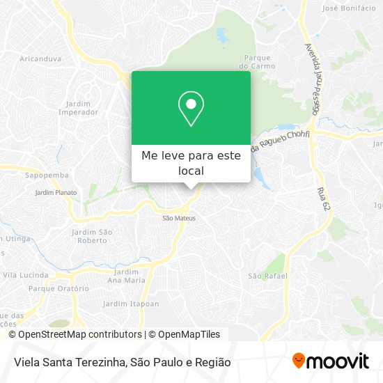 Viela Santa Terezinha mapa