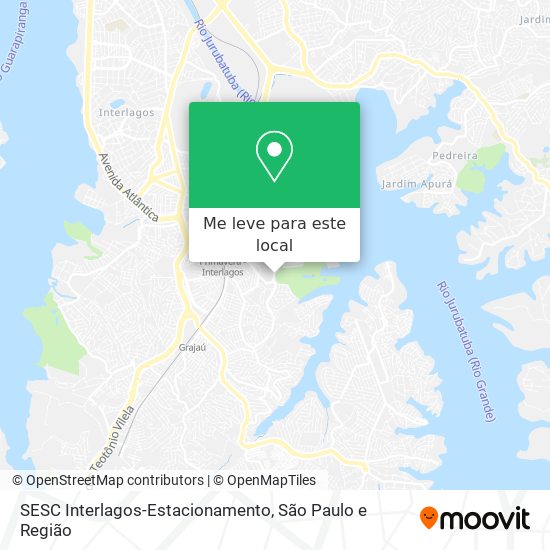SESC Interlagos-Estacionamento mapa