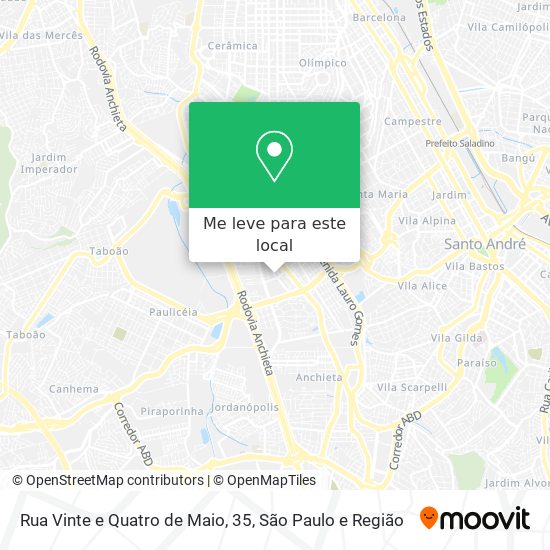 Rua Vinte e Quatro de Maio, 35 mapa