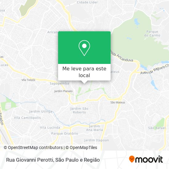 Rua Giovanni Perotti mapa