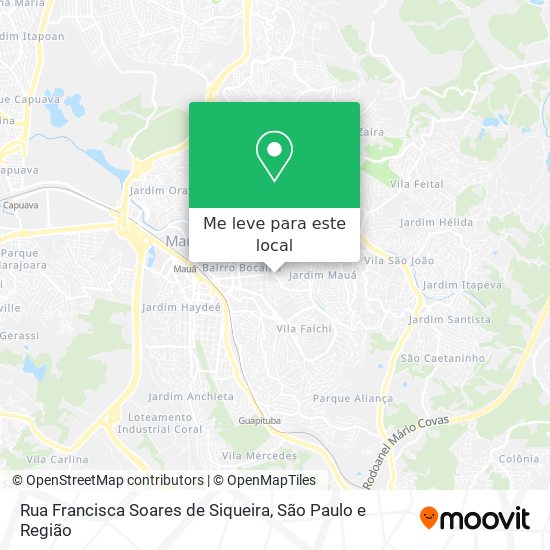 Rua Francisca Soares de Siqueira mapa