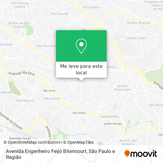 Avenida Engenheiro Feijó Bitencourt mapa