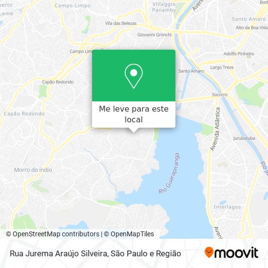 Rua Jurema Araújo Silveira mapa