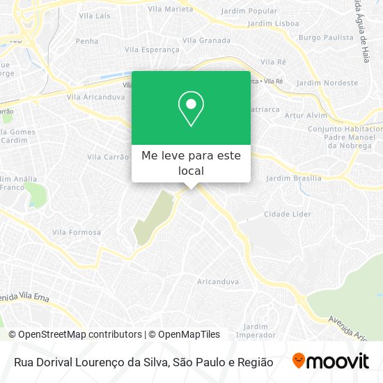 Rua Dorival Lourenço da Silva mapa