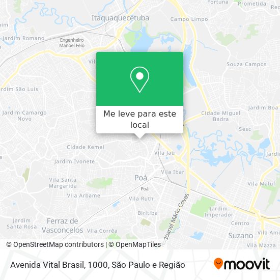 Avenida Vital Brasil, 1000 mapa