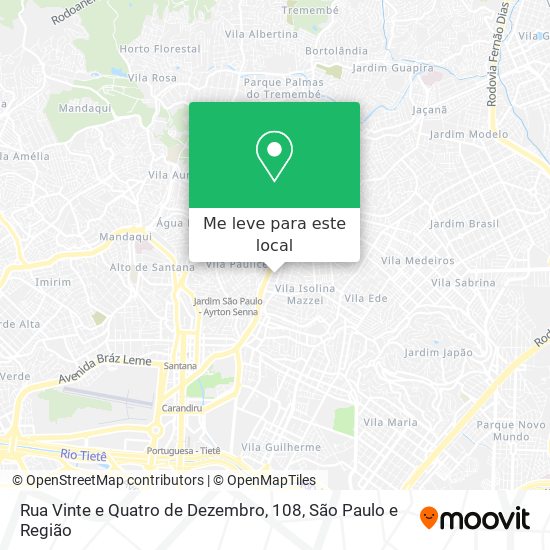 Rua Vinte e Quatro de Dezembro, 108 mapa