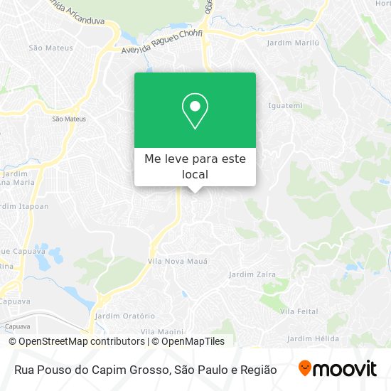 Rua Pouso do Capim Grosso mapa