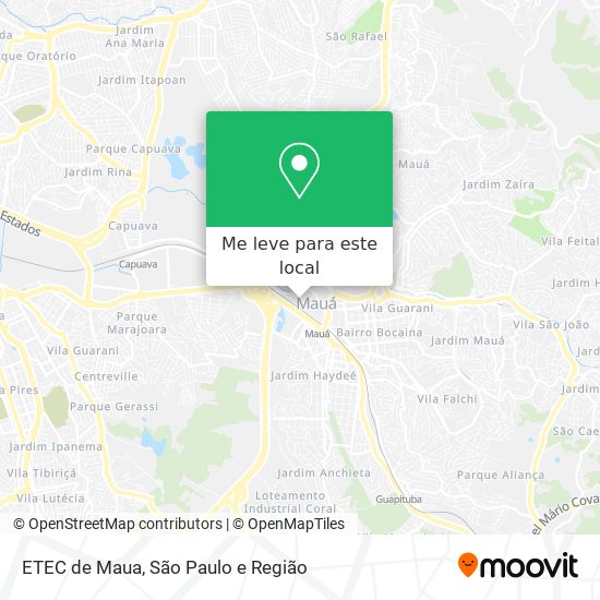 ETEC de Maua mapa