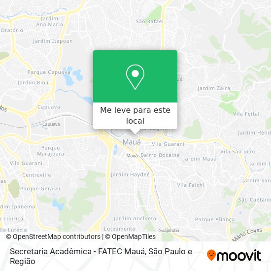 Secretaria Acadêmica - FATEC Mauá mapa