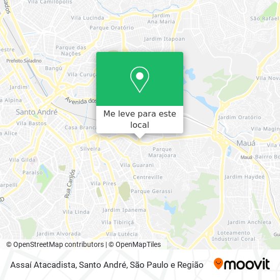 Assaí Atacadista, Santo André mapa