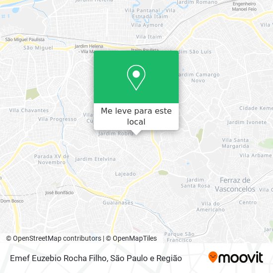 Emef Euzebio Rocha Filho mapa