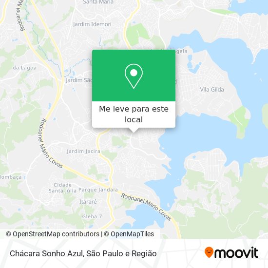 Chácara Sonho Azul mapa
