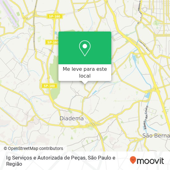 Ig Serviços e Autorizada de Peças mapa