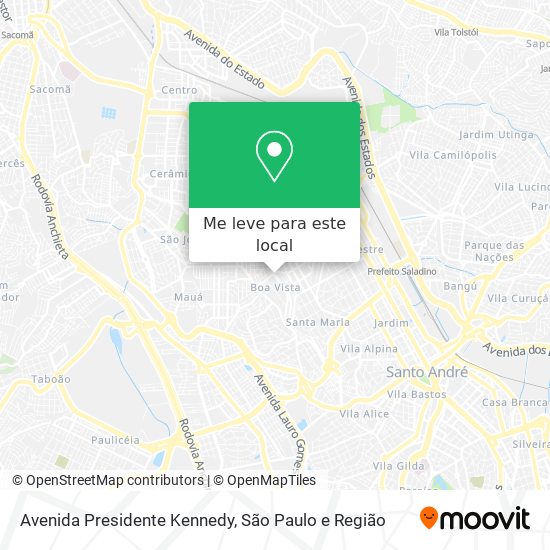 Avenida Presidente Kennedy mapa