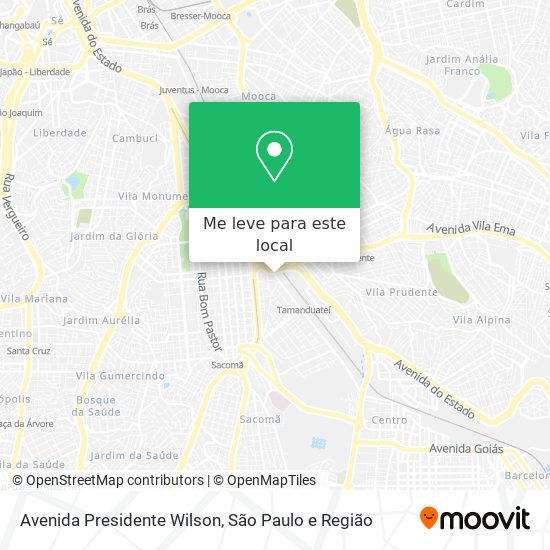 Avenida Presidente Wilson mapa